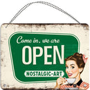 Nostalgic-Art Open/Closed Sign (15x20cm)