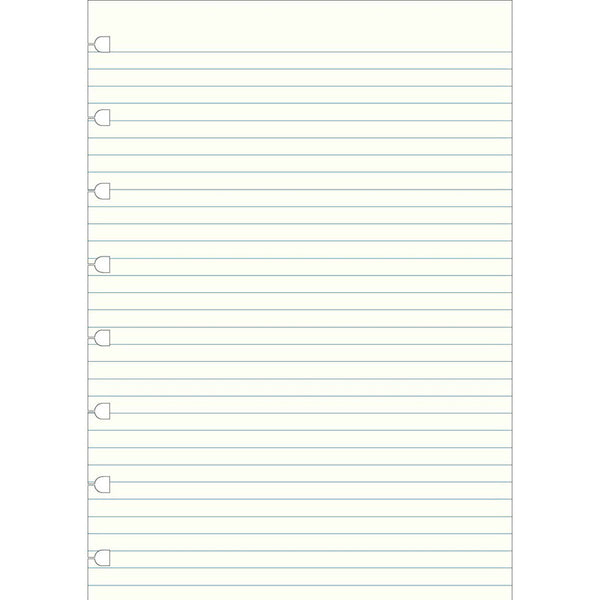 Filofax Ruled A5 Notebook Paper Refill 32pk (White)