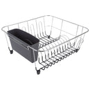 D. Line Small Dish Drainer Chrome/PVC met caddy