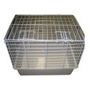 Pet Carrier with Plastic Base and Wire Top (Medium)