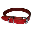 Collier nature en cuir (rouge)