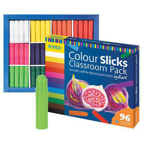 Zart Coloured Slicks Class Pack 96pk
