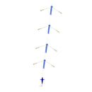 Vliegende flip-aas teaser met 4 bays