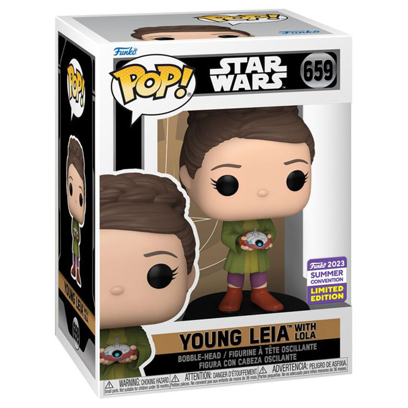 SW Obi Wan Kenobi Leia w/ Lola SDCC 2023 US Pop! Vinyl