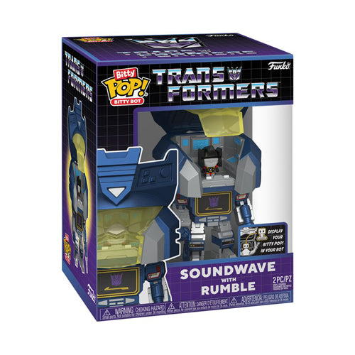 Transformers Soundwave with Rumble Bitty Pop! Bot