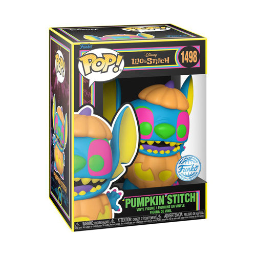 Lilo & Stitch Pumpkin Stitch US Exclusive Blacklight Pop! Vinyl