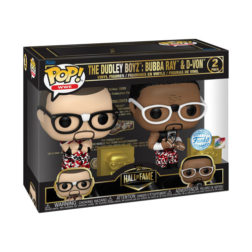 WWE: Hall of Fame Dudley Boyz Red Camo Pop! 2PK