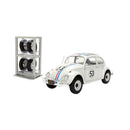 Herbie the Lovebug VW Beetle with Wheel Rack 1:24 Vehicle