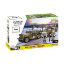 World War 2 Willys MB & Trailer (200 Pcs)