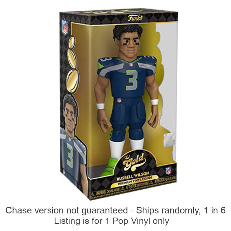 NFL Russel Wilson Vinyl Gold Chase expédie 1 sur 6