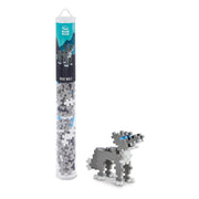Plus-Plus Grey Wolf Building Blocks Tube 100pcs