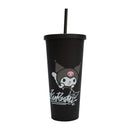 Kuromi Cup with Straw