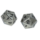 Ultra Pro Heavy Metal D20 Dice Set 2pcs (Chrome)