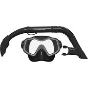 Raven Junior Silicone Mask & Snorkel Set (Black)