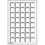 Leuchtturm Square-Spaced 40pc 33mm Coin Tray L 2pk