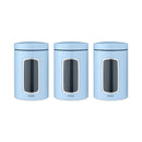 Brabantia Window Canister 1.4L (droomachtig blauw)