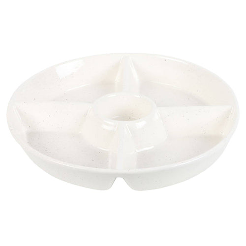 Ghost Chip and Dip Ceramic Snack Dish