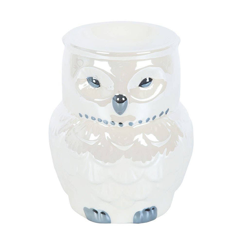 Owl Shaped Ceramic Iridescent Oil Burner
