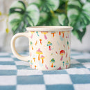 Funky Fungi Print Ceramic Mug