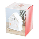 White Gingerbread House Ceramic Oil Burner