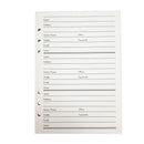 Cumberland A5 6-Ring Binder Adress Book Refill (Pack of 64)