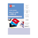 Étiquette laser rectangulaire Avery 160pcs (64x24 mm)