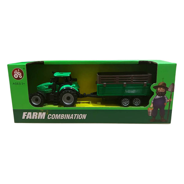 Farm Tractor met trailer speelgoed (1 st willekeurige stijl)