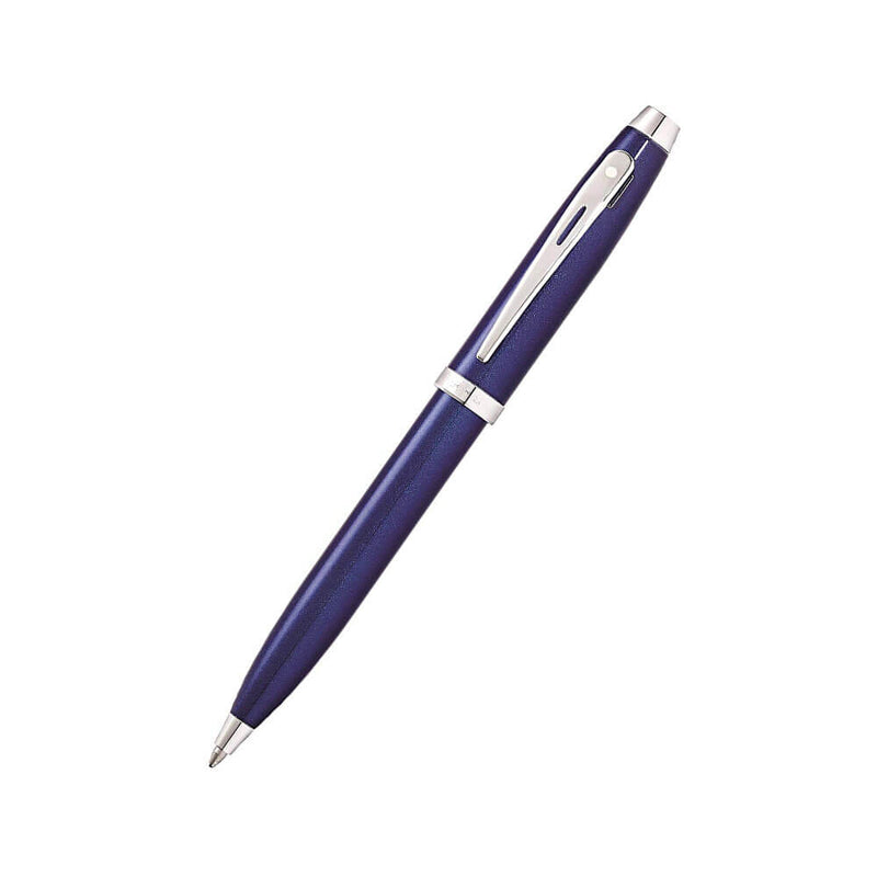 100 blauwe lak/verchroomde pen