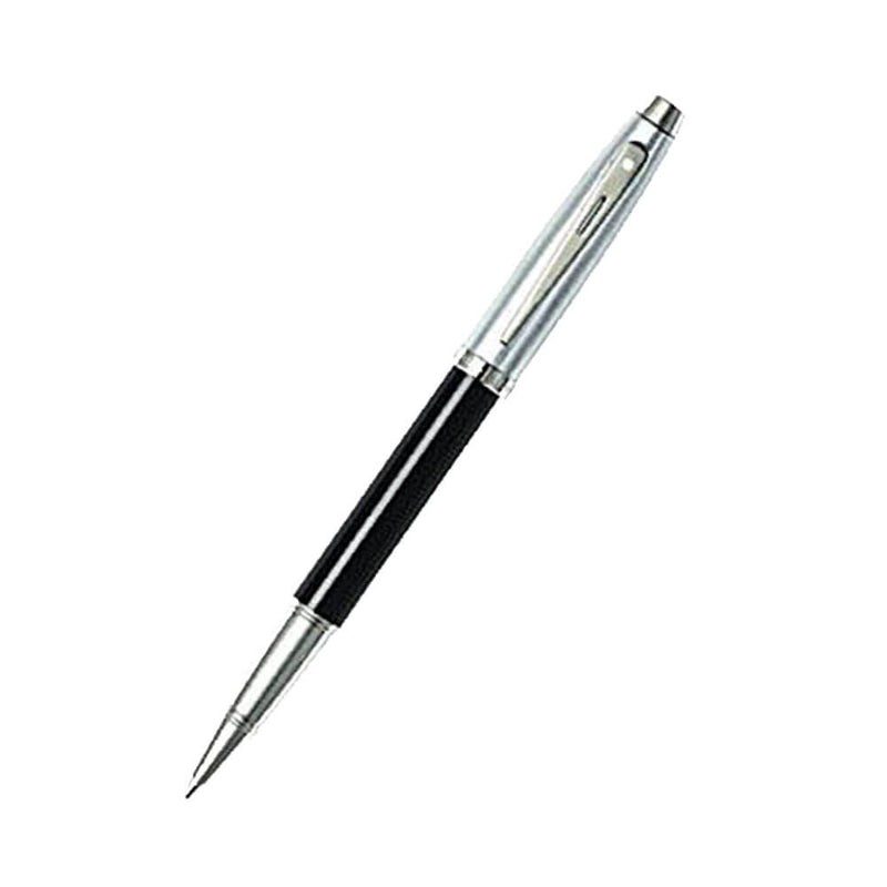 100 glanzende zwart/chroom/nikkelvergieide pen