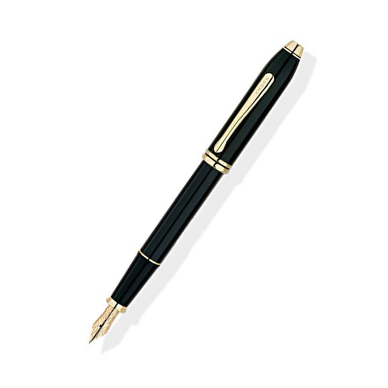 Townsend 23 Karat vergoldeter schwarzer Lackstift