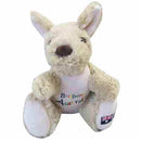 Peluche kangourou 20 cm avec broderie