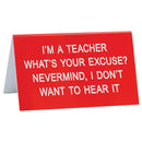 Say What Schreibtischschild groß