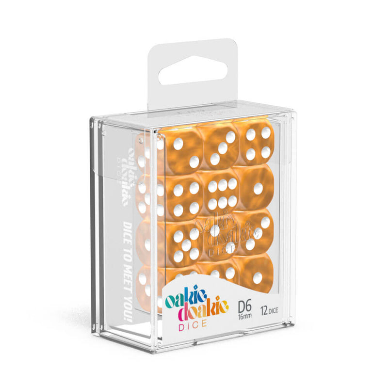 Oakie Doakie D6 16mm Marmorwürfel 12St