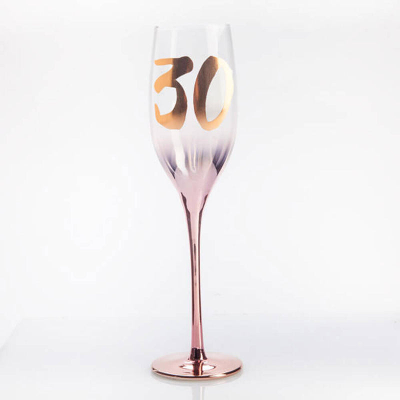 Verjaardag blush champagne glas