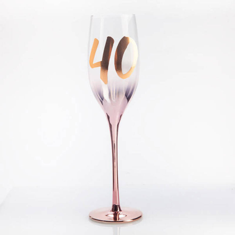 Birthday Blush Champagne Glass