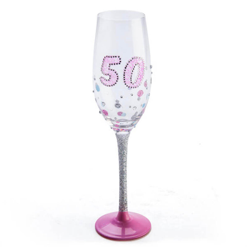 Verjaardag Sparkle Champagne Flute