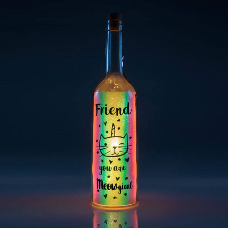 Iriserende wissellichtfles