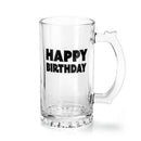 Chope de bière joyeux anniversaire