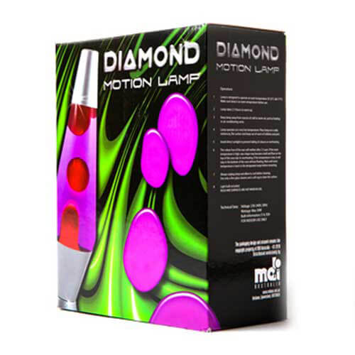 Silver-Red-Blue Diamond Motion Lamp