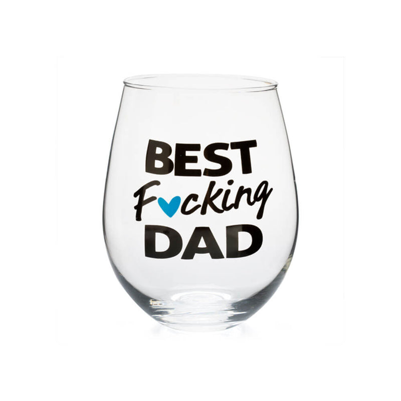 "Beste f*cking" stengelloos wijnglas