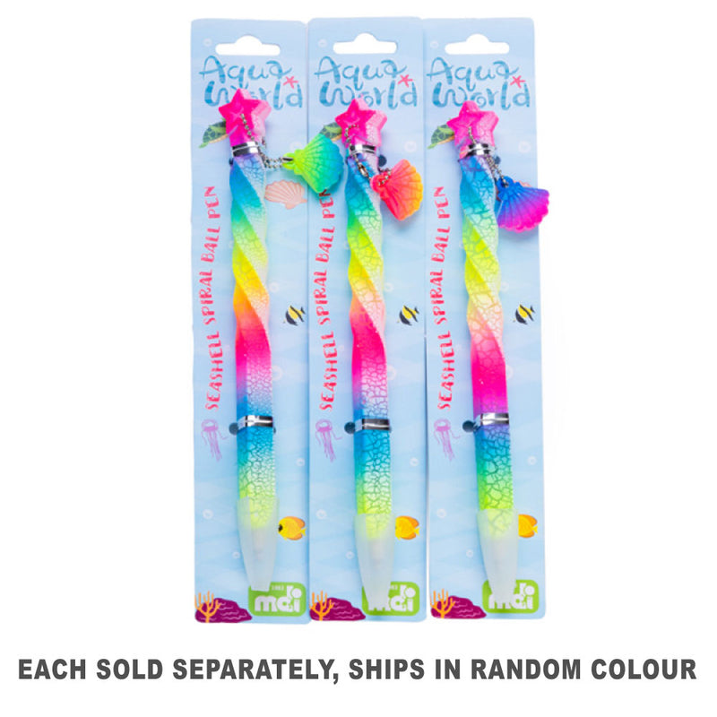  Spiralkugelschreiber mit Anhänger