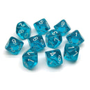 Chessex D10 Polyedrale 10-Die doorschijnende set