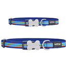 Dog Collar with Horizontal Stripes (Navy)