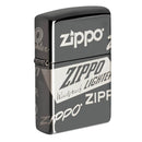 Zippo zwart ijsontwerp lichter