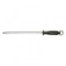 Middelste fijn gesneden keuken slijpstaal 27 cm (zwart)