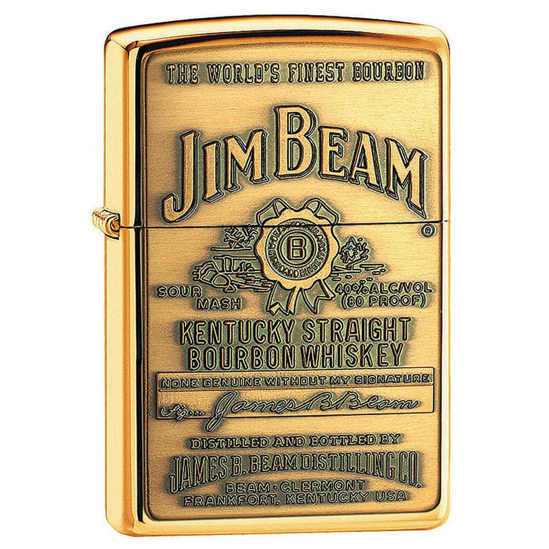 Jim Beam Full Label Chip High Polish Lighter