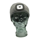 Bonnet avec lampe frontale LED rechargeable