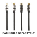 Concord Flexible TV Plug to F-Type Plug Coxial Cable