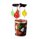  Bunter Kerzenhalter mit rotierenden Klingen