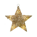 Funkelnder Baumwollfaden Weihnachtsdekor mit Lichtern